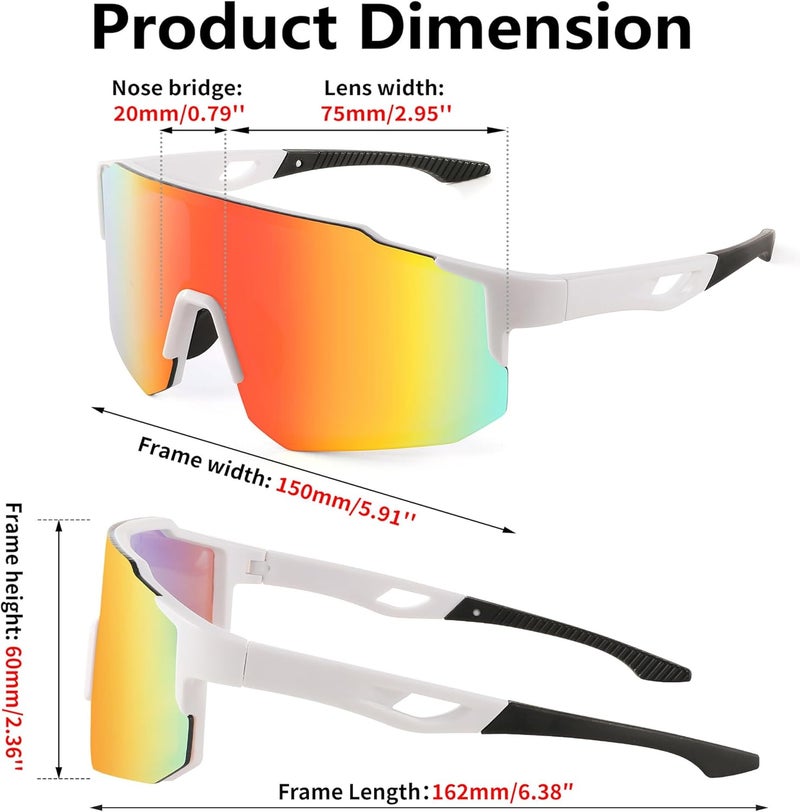 FEISEDY Sports Sunglasses for Men, Women and Teens - Baseball, Biking, Cycling UV400 Protection B2388 - Image 5
